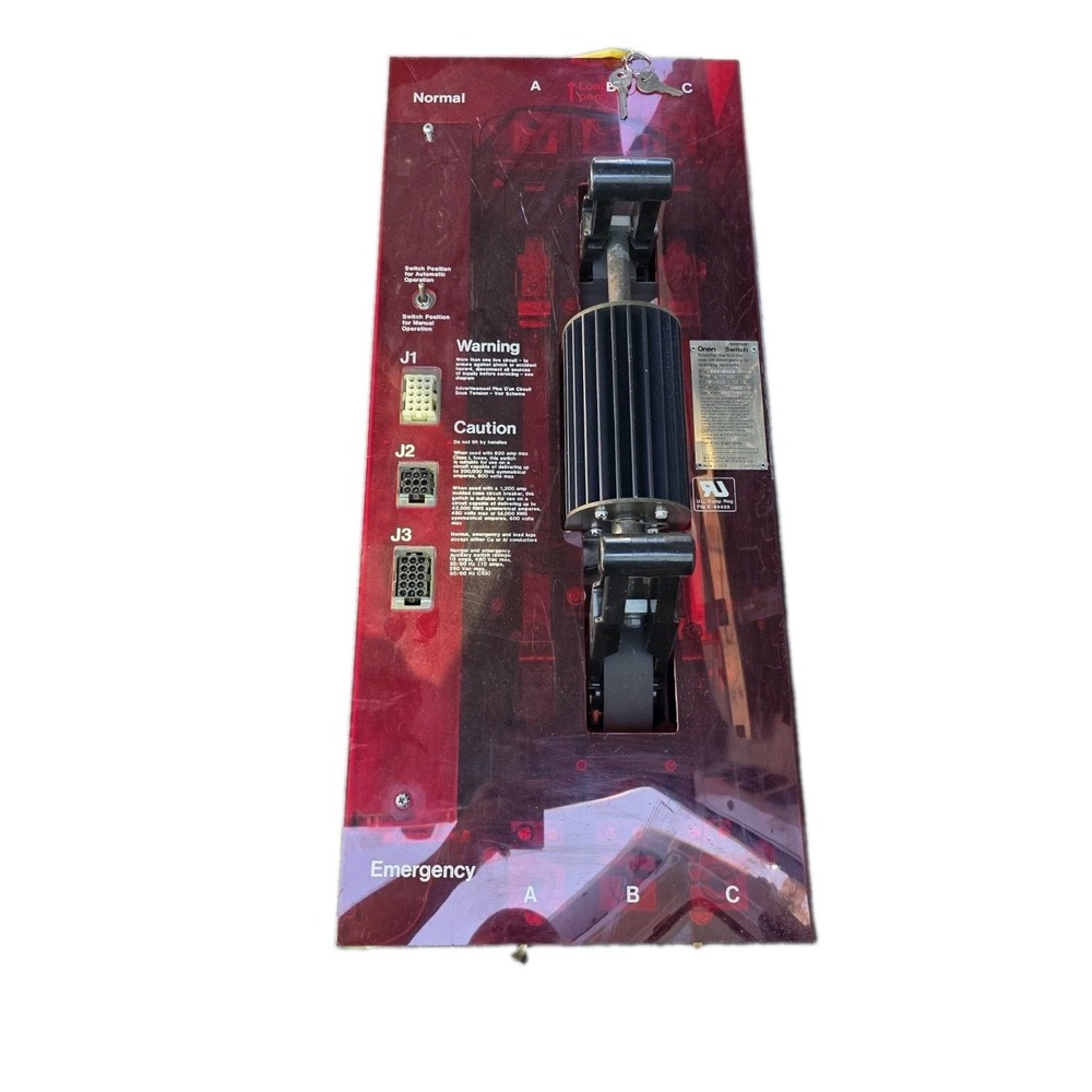 Onan 306-2410 Transfer Switch Panel, Linear Motor, Max AC Volts 600 PH 3 Hz...